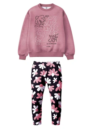 Malwee Kids - Conjunto Alegria Florescer Rosê - MALWEE KIDS