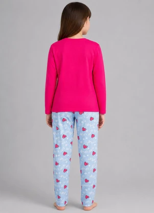 Select - Conjunto Algodão Menina Blusa Longa e Calça Rosa - SELECT