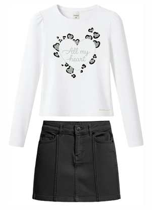 Carinhoso - Conjunto All My Heart Metalizado Branco - CARINHOSO