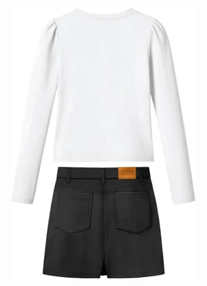 Carinhoso - Conjunto All My Heart Metalizado Branco - CARINHOSO