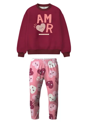 Malwee Kids - Conjunto Amor Bordô - MALWEE KIDS