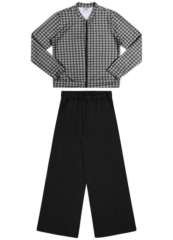 Alenice - Conjunto Amplo Estiloso Menina Preto 2