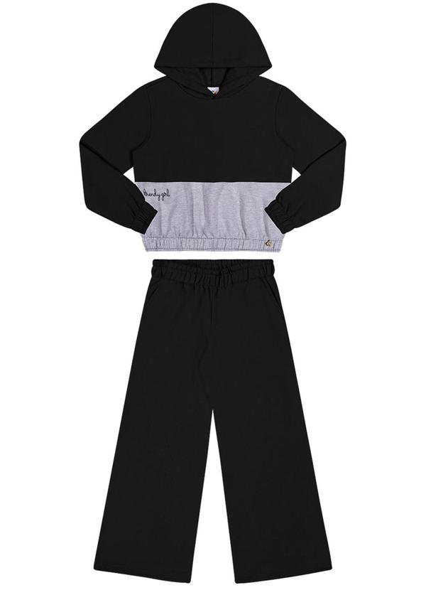 Alenice - Conjunto Amplo Menina Preto