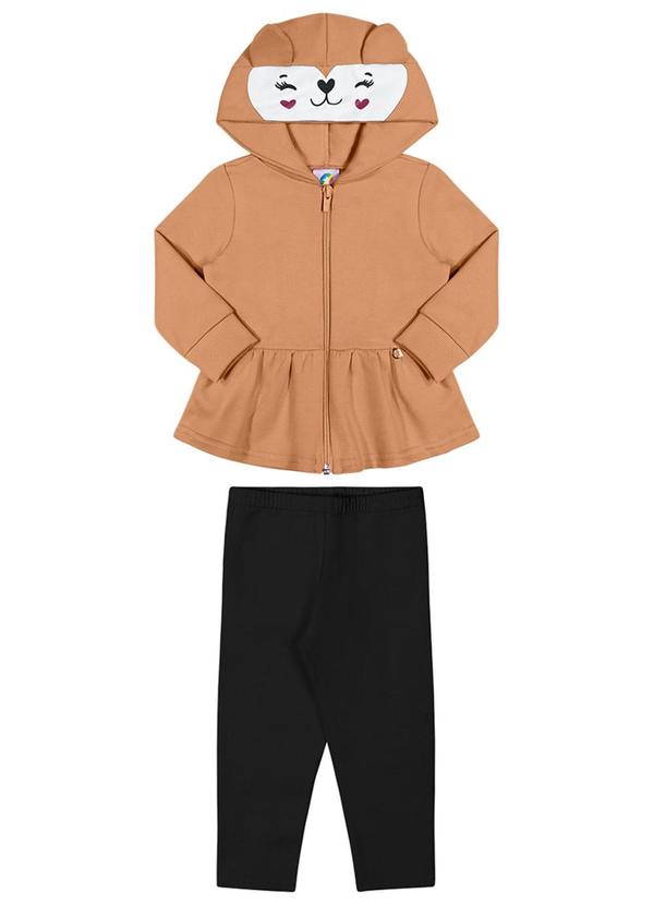 Alenice - Conjunto Animal Fofinho Menina Marrom