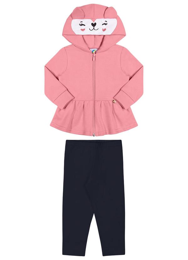 Alenice - Conjunto Animal Fofinho Menina Rosa