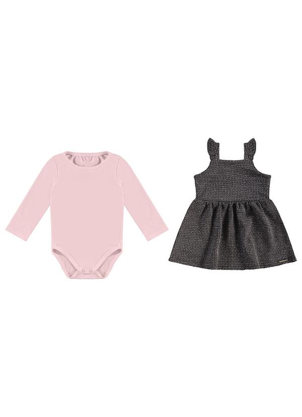 Carinhoso - Conjunto Animal Print Godê Menina Rosa