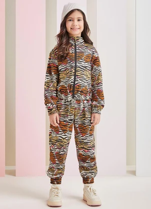 Momi - Conjunto Animal Print Marrom - MOMI