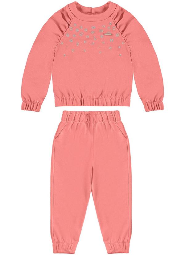 Carinhoso - Conjunto Animal Print Metalizado Rosa