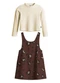 Malwee Kids - Conjunto Animal Print Texturizado Bege - variação: Bege