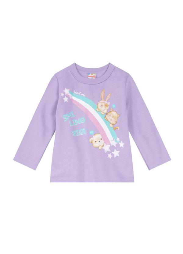 Brandili - Conjunto Arco Íris Infantil Menina Lilás 2