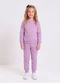 Abrange - Conjunto Básico Infantil Menina Rosa - variação: Lilás Tulipa