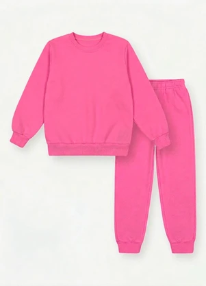 Abrange - Conjunto Básico Infantil Menina Rosa - ABRANGE