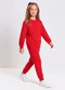 Abrange - Conjunto Básico Infantil Menina Rosa - variação: Vermelho
