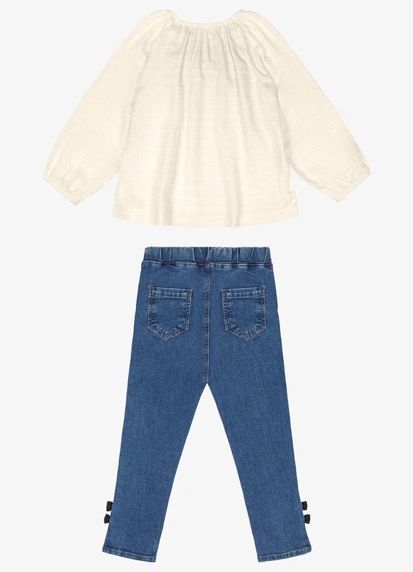 Trick Nick - Conjunto Bata com Calça Jeans Bege 6