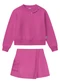 Malwee Kids - Conjunto Beautiful Life em Moletinho Rosa Escuro - variação: Rosa Escuro