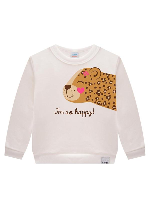 Marlan - Conjunto Bebê Blusão e Calça em Moletom Bege 3