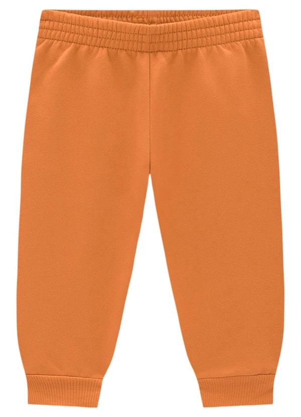 Marlan - Conjunto Bebê Blusão e Calça em Moletom Bege 3