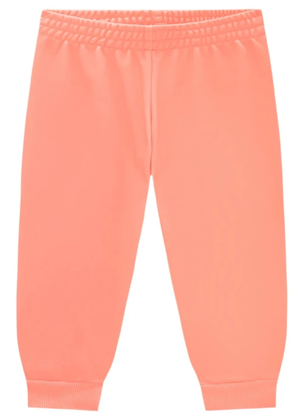 Marlan - Conjunto Bebê Blusão e Calça Malha Sport Rosa 4