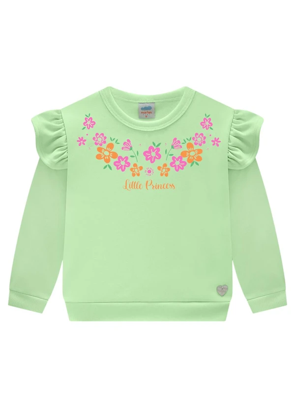 Marlan - Conjunto Bebê Blusão e Calça Malha Sport Verde 2