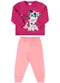 Marlan - Conjunto Blusão e Calça Moletom Cats Laranja - variação: Rosa