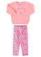 Marlan - Conjunto Bebê Blusão e Legging Mini Floral Rosa - variação: Rosa