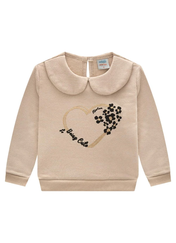 Marlan - Conjunto Bebê Blusão e Legging Molecotton Bege 3