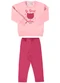 Marlan - Conjunto Bebê Blusão e Legging Sweet Baby Preto - variação: Rosa