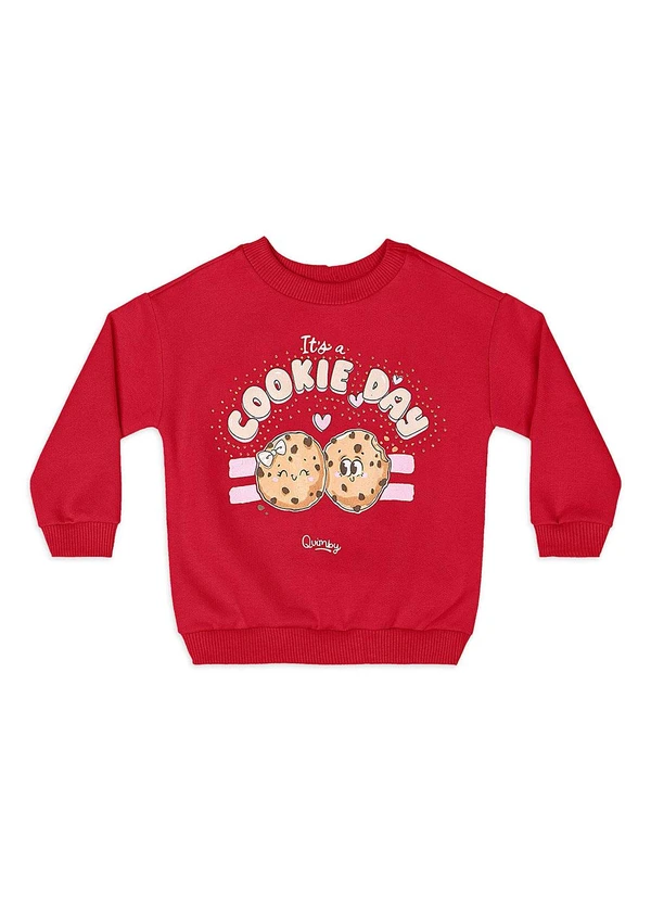 Quimby - Conjunto Bebê Blusão Legging Vermelho 2