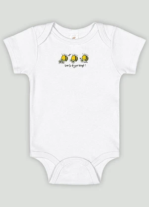 Conjunto Bebê com Body e Calça Up Baby Branco - UP BABY