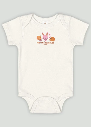 Conjunto Bebê com Body e Calça Up Baby Branco - UP BABY