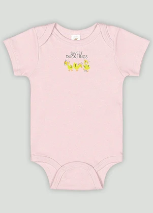 Conjunto Bebê com Body e Calça Up Baby Rosa - UP BABY