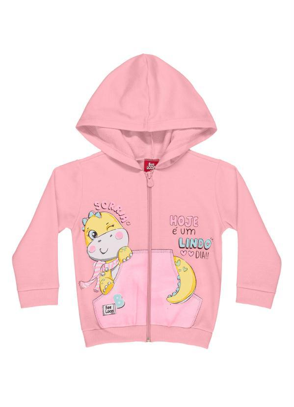 Bee Loop - Conjunto Bebê com Jaqueta e Calça Rosa 2