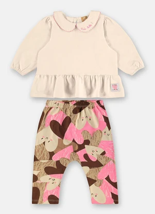 Up Baby - Conjunto Bebê Cotton Branco - UP BABY