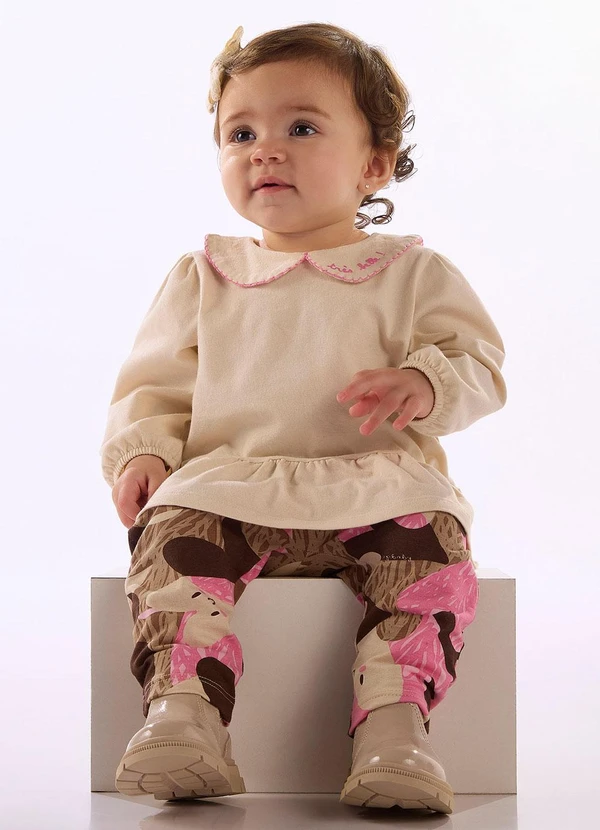 Up Baby - Conjunto Bebê Cotton Branco