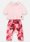 Up Baby - Conjunto Bebê Cotton Rosa - variação:  