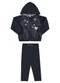 Marlan - Conjunto Bebê Jaqueta e Legging Jeans Baby Rosa - variação: Preto