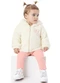 Marlan - Conjunto Bebê Jaqueta Sherpa e Legging Baby Bege - variação: Bege