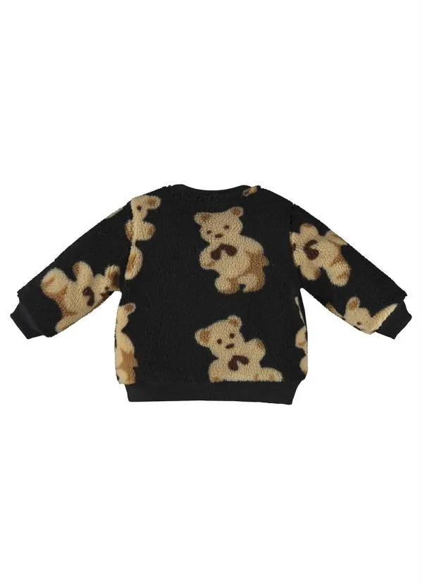 Up Baby - Conjunto Bebê Menina Blusão e Calça Preto 3