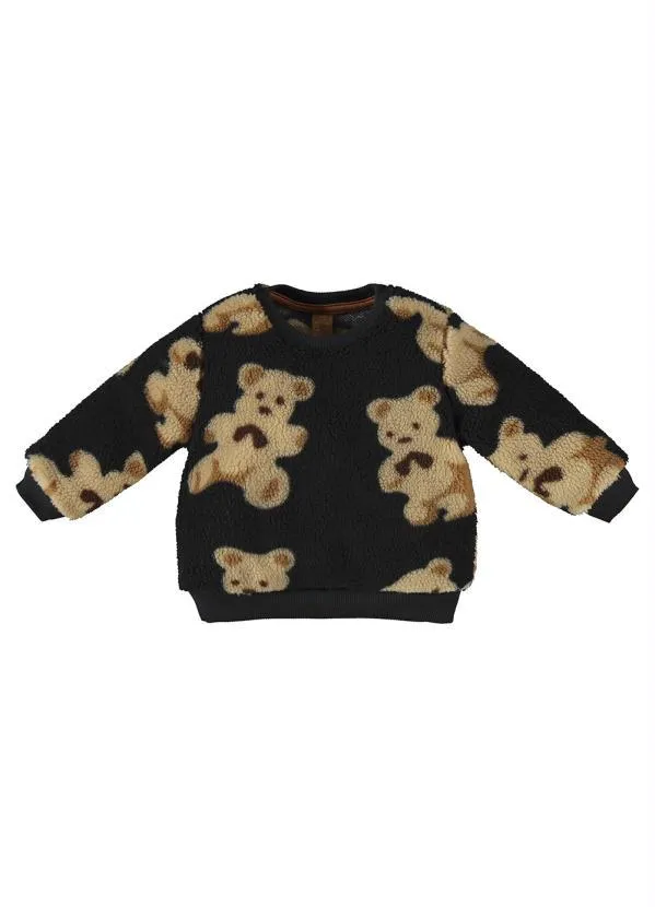 Up Baby - Conjunto Bebê Menina Blusão e Calça Preto 4