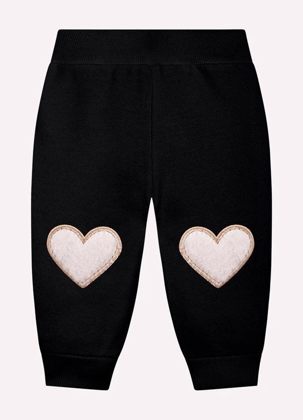 Milon - Conjunto Bebê Menina Bordado Preto 4