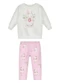 Alakazoo - Conjunto Bebê Menina com Blusão e Calça Verde - variação: Rosa