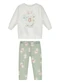Alakazoo - Conjunto Bebê Menina com Blusão e Calça Verde - variação: Verde