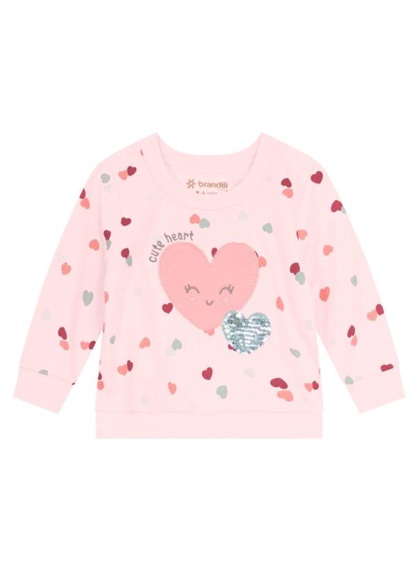 Brandili Baby - Conjunto Bebê Menina de Corações Rosa 3