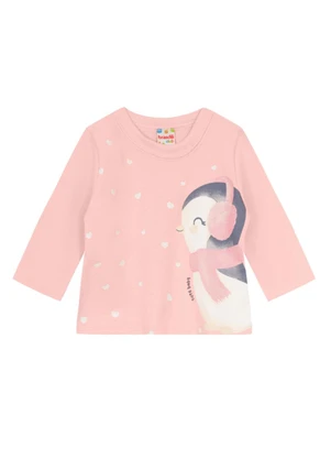 Brandili - Conjunto Bebê Menina de Pinguim Salmâo - BRANDILI