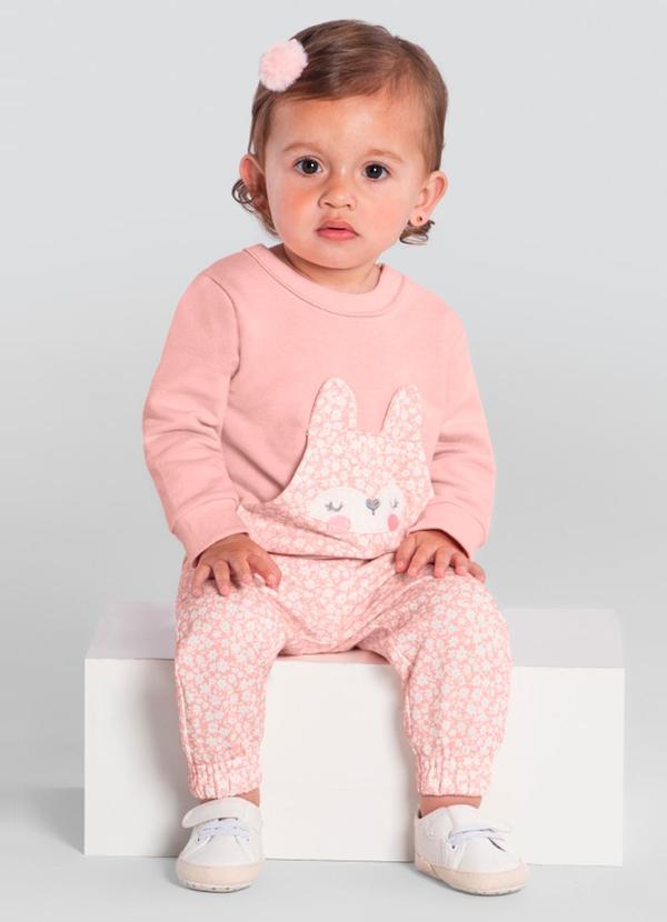 Brandili Baby - Conjunto Bebê Menina de Ursinho Rosa