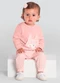 Brandili Baby - Conjunto Bebê Menina de Ursinho Bege - variação: Rosa
