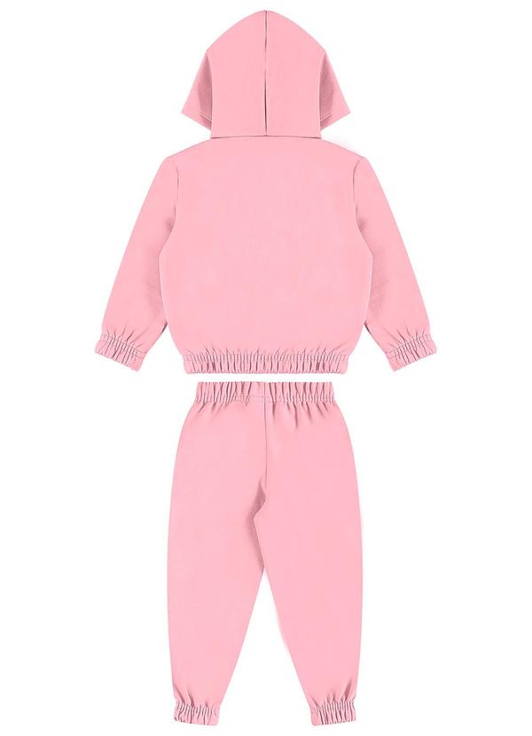 Guloseima - Conjunto Bebê Menina em Moletom Rosa 2