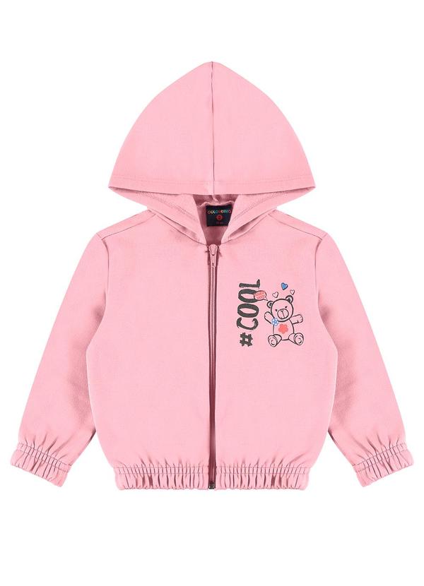 Guloseima - Conjunto Bebê Menina em Moletom Rosa 3