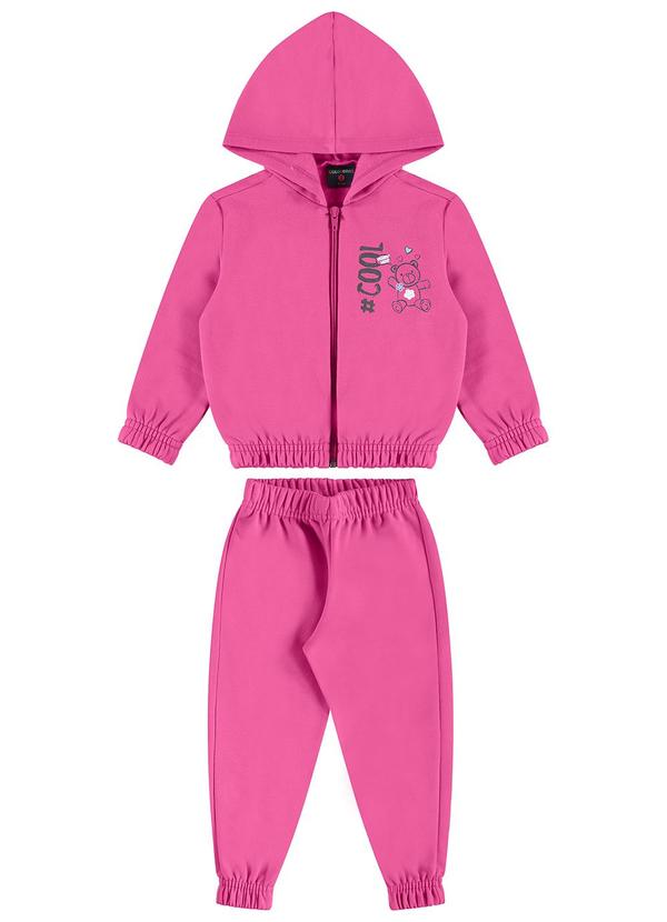 Guloseima - Conjunto Bebê Menina em Moletom Roxo