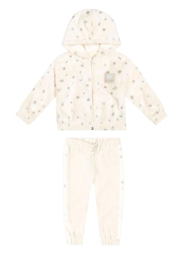 Colorittá - Conjunto Bebê Menina em Pelo Estrela Bege